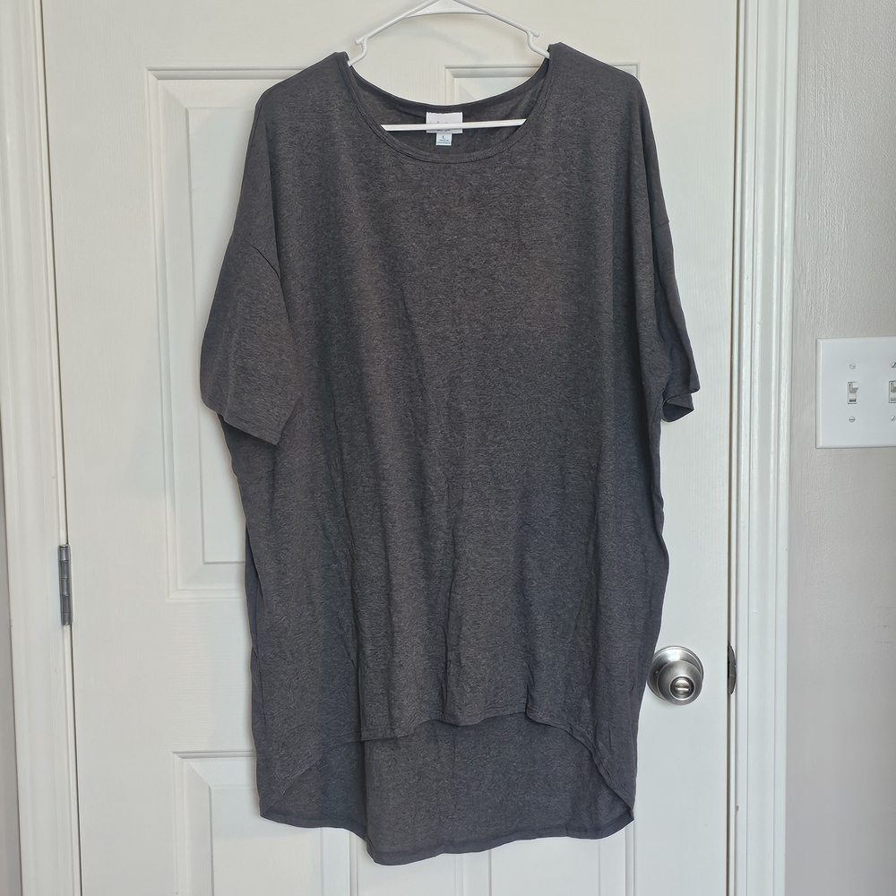 LuLaRoe Gray Oversized Boxy T-Shirt